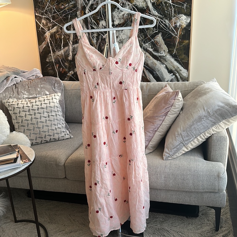Floral Coquette MIDI Dress Bustier 🌸